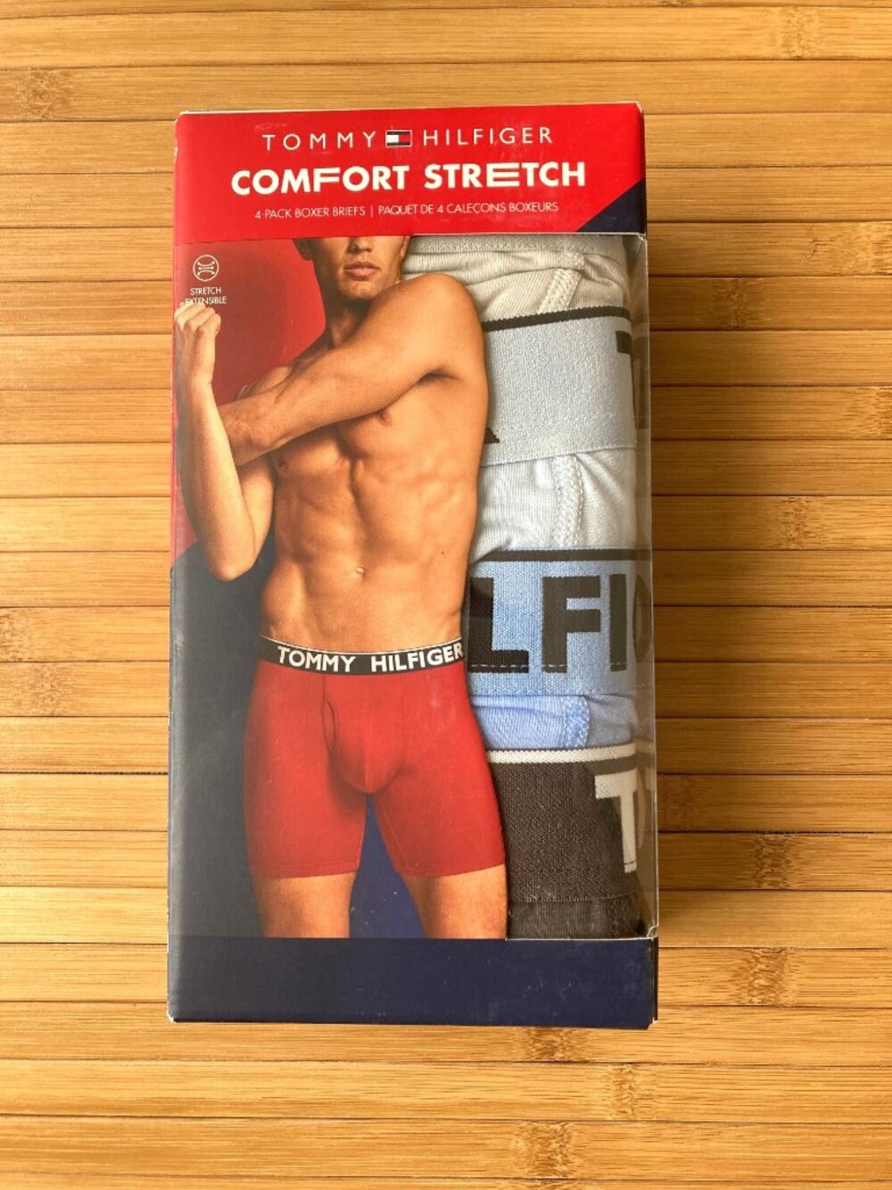 Tommy Hilfiger Comfort Stretch Boxer Briefs 4 Pack Mens Medium Multicolor NWT